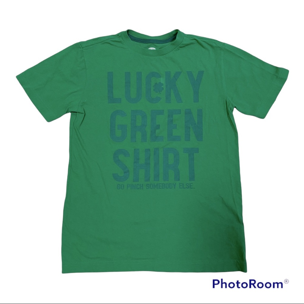 Old Navy Boy/Girl Lucky Green T-shirt Size Youth Large